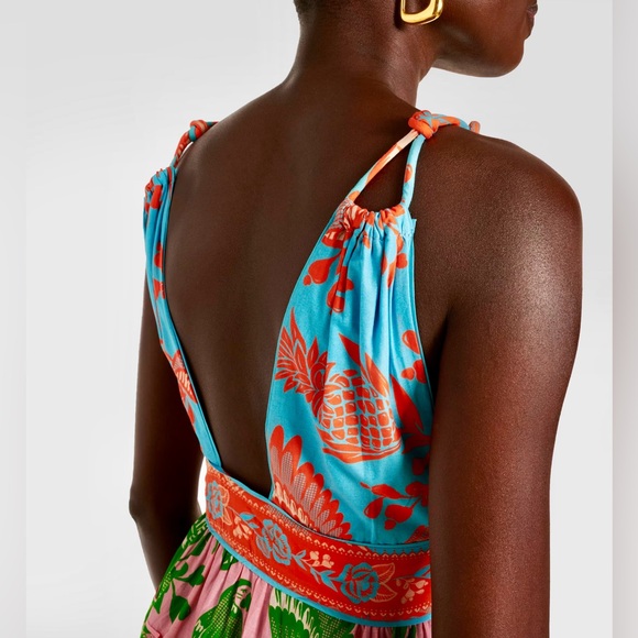 🌺🎉HP🎉🌺 NWT Farm Rio Lace Garden Mix Midi Dress - Picture 9 of 16